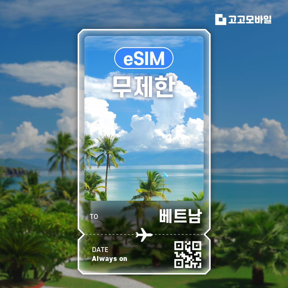 [오늘출발] 베트남 이심 eSIM 다낭 하노이 호찌민 베트남 전지역 매일 500MB ~ 5GB / 완전 무제한