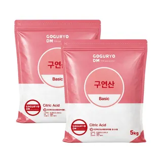 구연산 5kg x 2개 / 10kg / 세탁세제 세정제 섬유린스 유연제