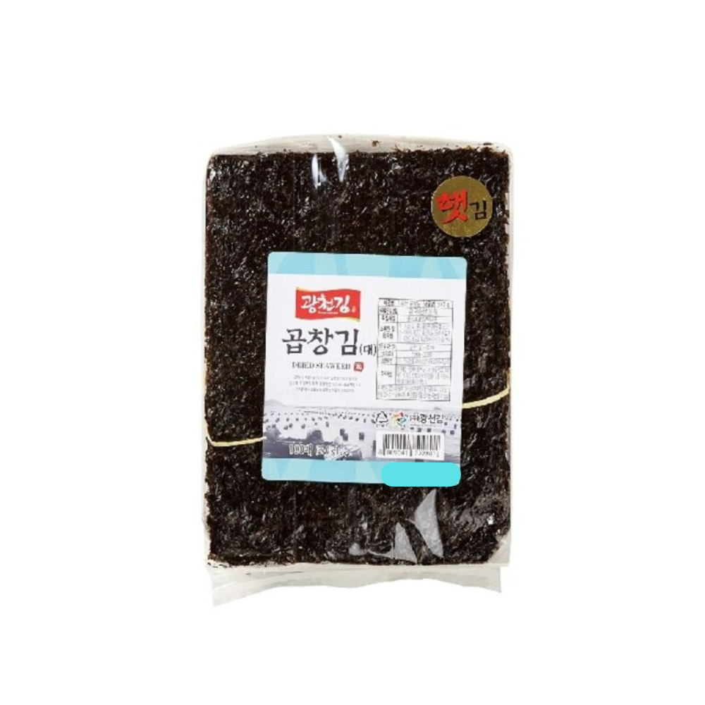 광천김 프리미엄 해남 햇곱창김 특상 대 100매 370g