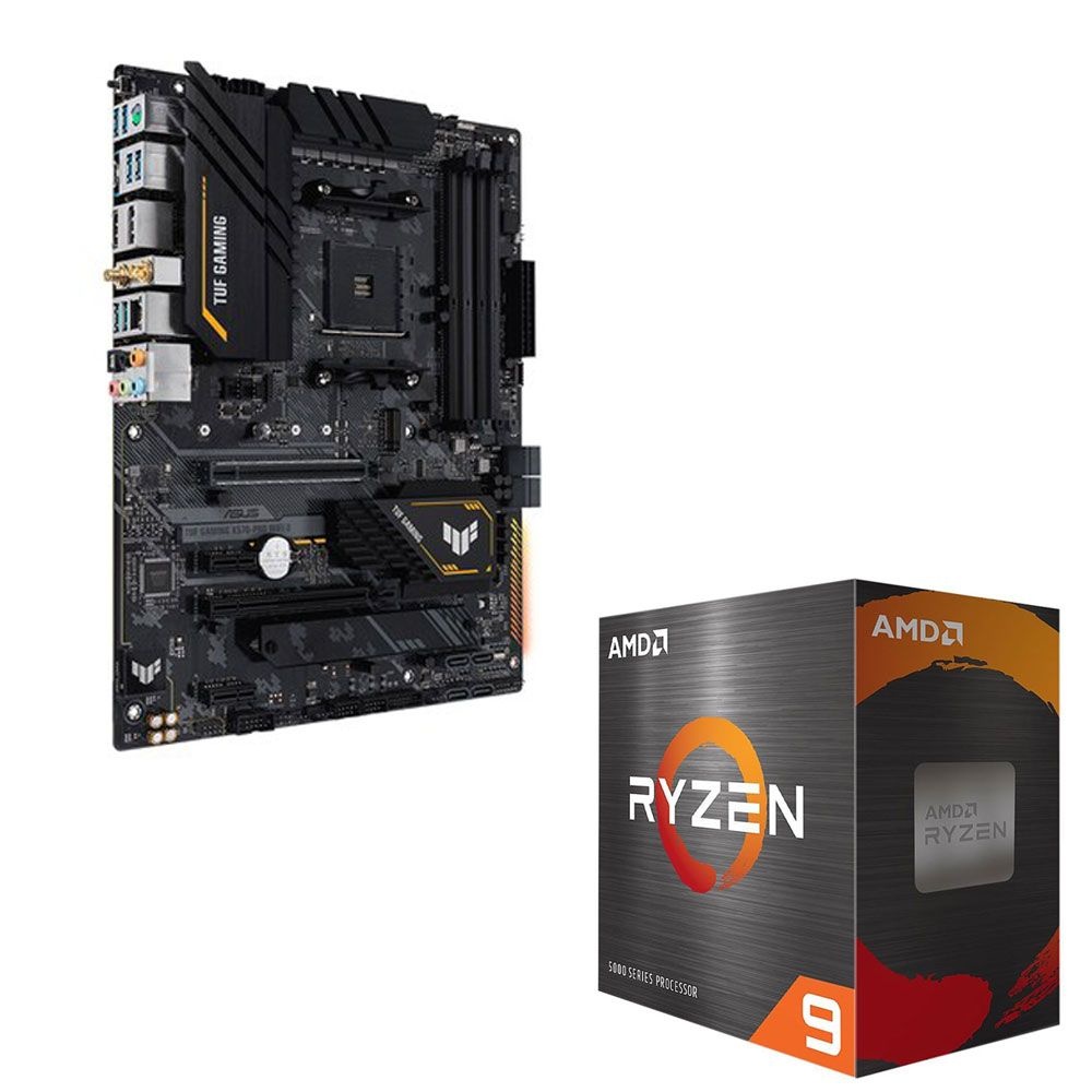 ASUS TUF GAMING X570-PRO WiFi II 메인보드+AMD Ryzen 9 5950X CPU 번들 백패널 포함