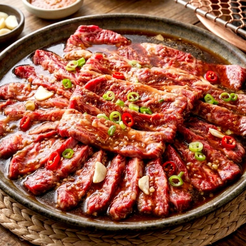 [대용량 1KG] 황제 양념 소갈비살 구이 총 5인분 구성 : 롯데ON