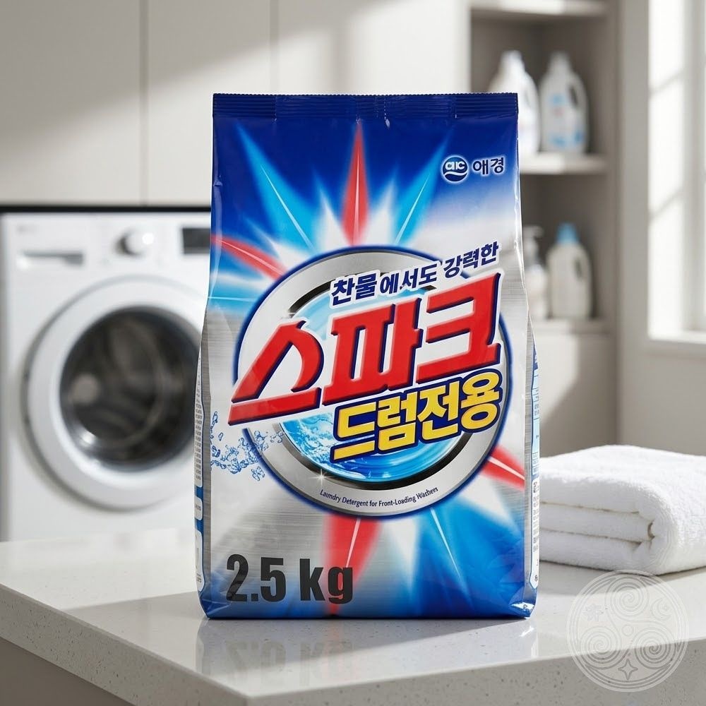 영원히 스파크 드럼세탁세제 2.5KG 강력 얼룩제거 대용량 가성비세제 드럼세탁기 세탁세제대용량