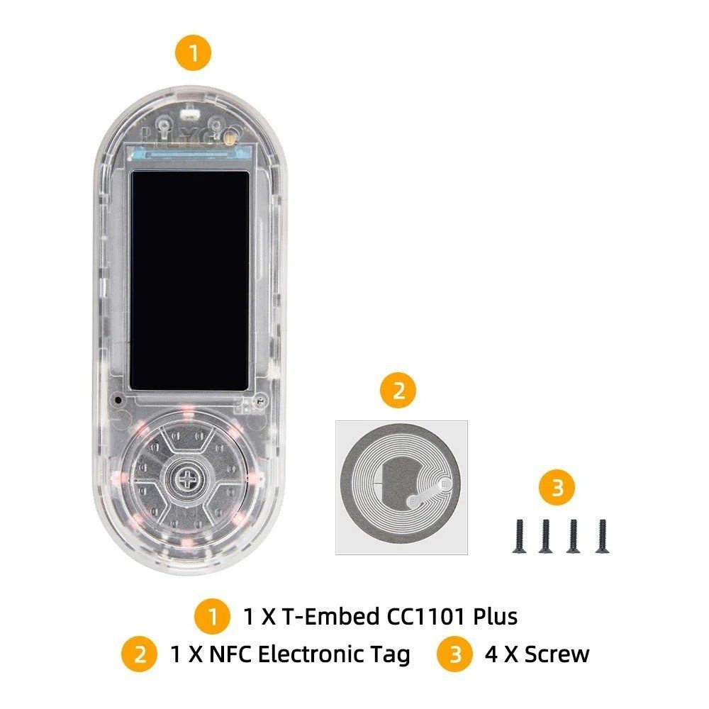 [해외] LILYGO T-Embed CC1101 ESP32-S3 무선 개발 보드 Bruce 펌웨어 탑재 릴리고