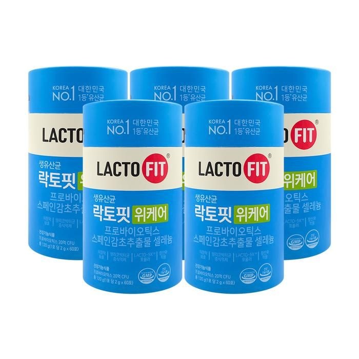 종근당건강 락토핏 위케어 2g x 60포 x 5통