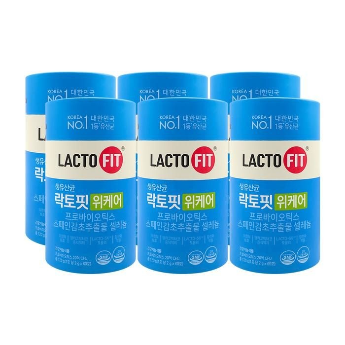 종근당건강 락토핏 위케어 2g x 60포 x 6통