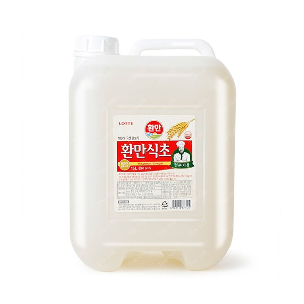 롯데리아 롯데 환만 식초 15L 치킨무 초절임 식당용 장아찌용