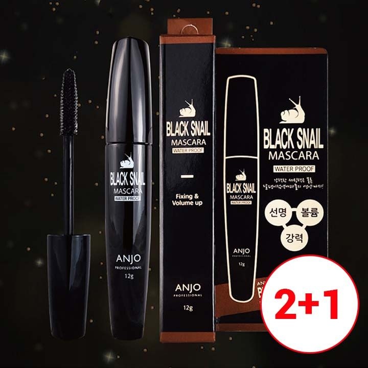 [워터프루프] 앙쥬 블랙스네일 마스카라 12g 1+1+1