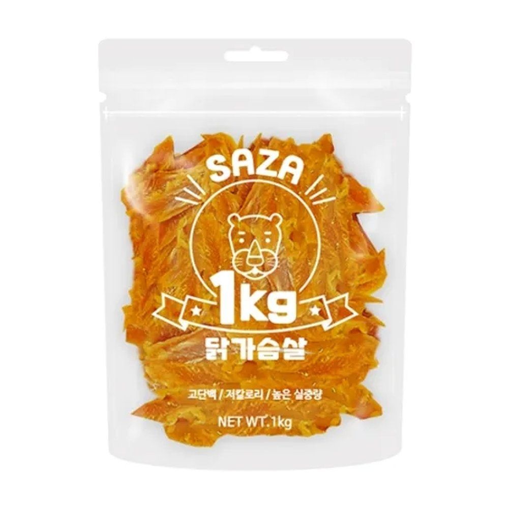 사자 대용량 강아지 간식 1kg 닭가슴살
