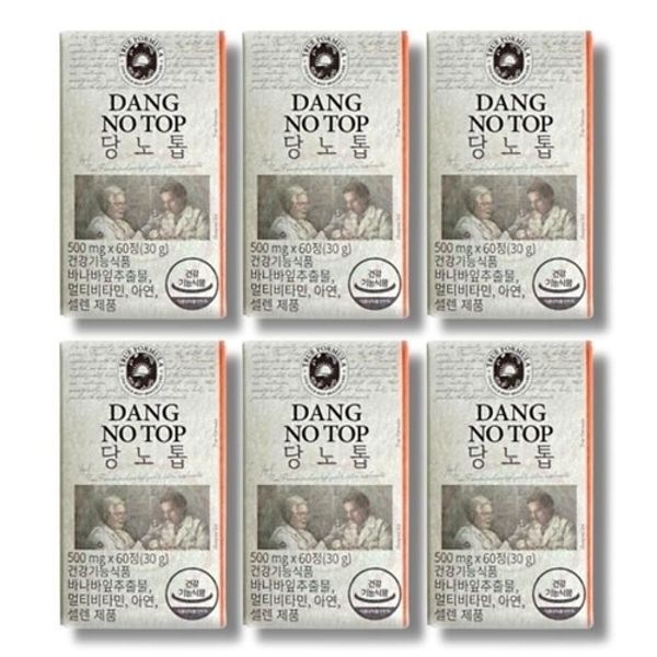 [건강나라] 트루포뮬러 당노톱 500mg x 60정 6박스