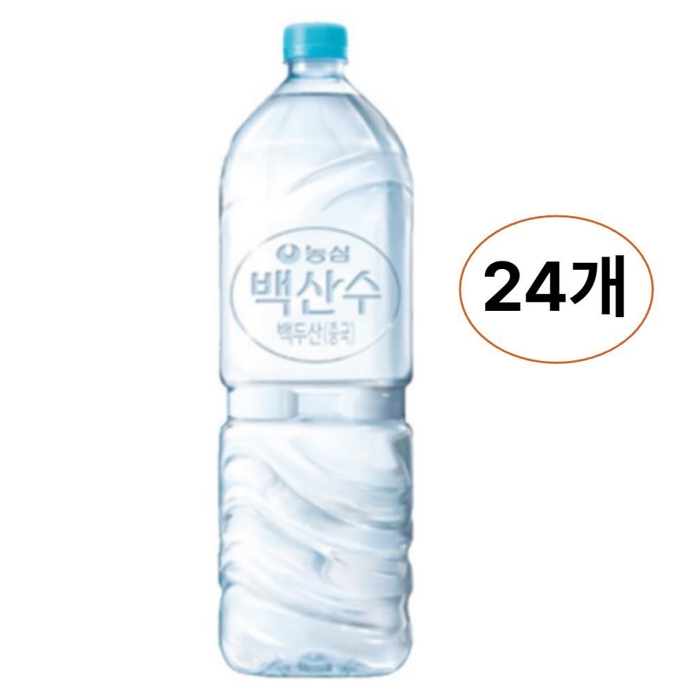 농심 농심 백산수 무라벨 2L x 24개 생수 물 2리터 탕비실 음료 사무실 봉봉샵