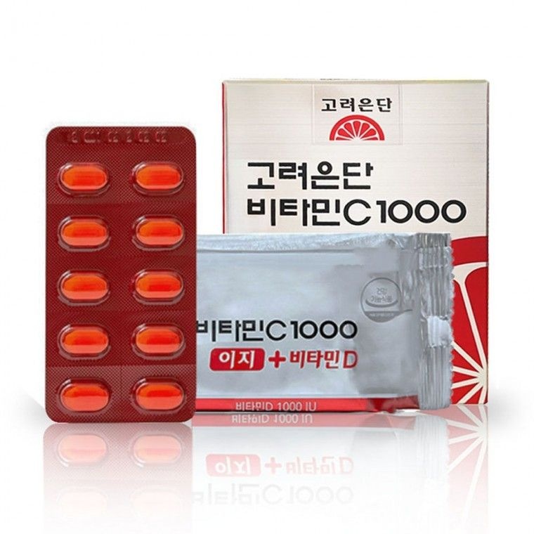 고려은단 비타민C1000 이지 + 비타민D 600mg x 120정 1박스