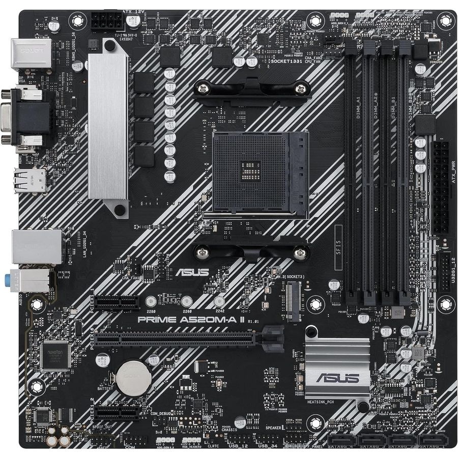 [해외] ASUS PRIME A520M-A II AMD Ryzen 5000 AM4 대응 mATX