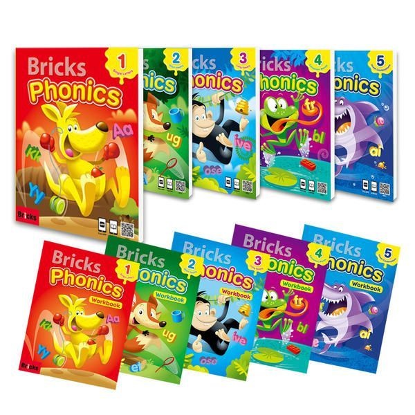 [T멤버십10%+선물] 브릭스 파닉스 Bricks Phonics 1 2 3 4 5 워크북