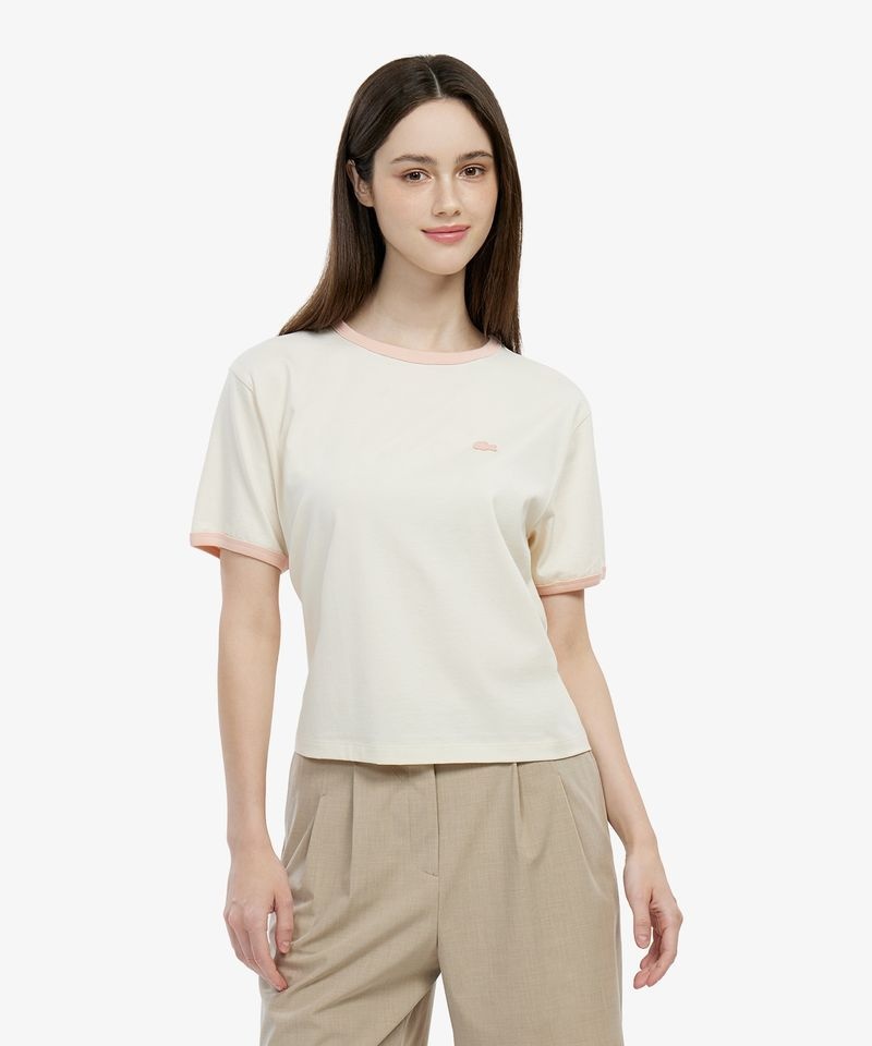 <매장정품> 라코스테 LACOSTE 여성 소프트 링거 티셔츠 TF703E-56G S7G TF703E-56GS7G 359256