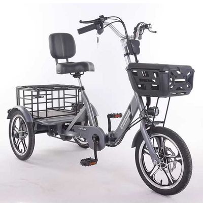 大人の電動自転車大人三輪三足ペット犬カーゴ配達