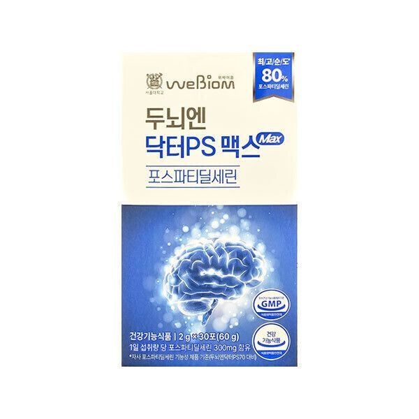 {백화점 상품} 위바이옴 두뇌엔 닥터PS 맥스 2g x 30포 1개 - BNS 405349