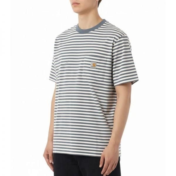 칼하트 윔 26SS SS Ezra Pocket T-Shirt (I036179 3KWXX) (에즈라 포켓 티셔츠)