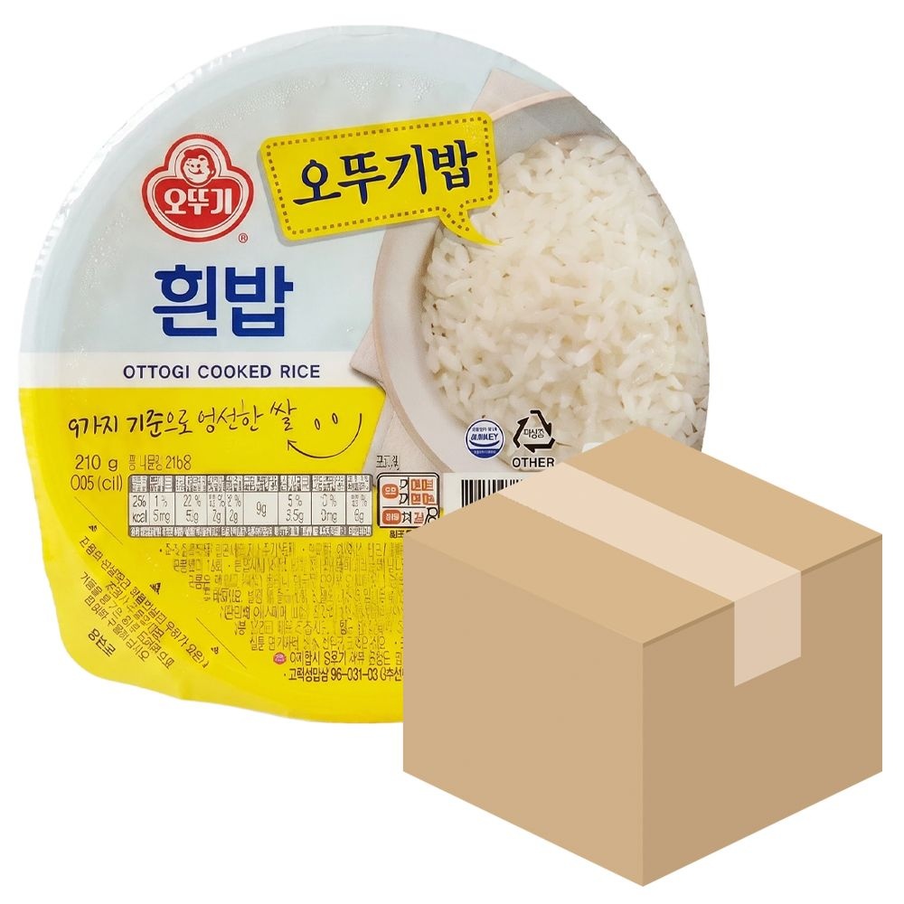 [온누리7%혜택]오뚜기밥 210g x 30개 대용량 즉석밥 백미