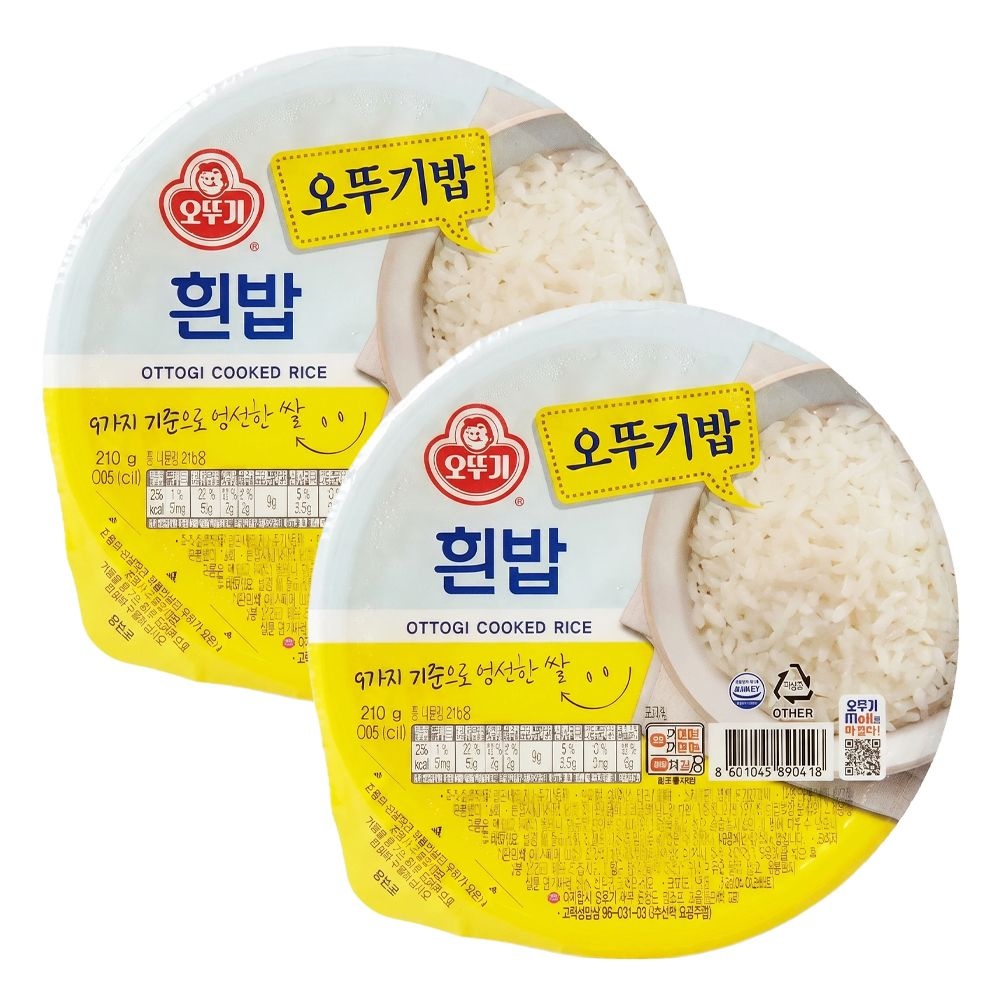 오뚜기밥 흰밥 210g x36개입 대용량 백미 즉석밥