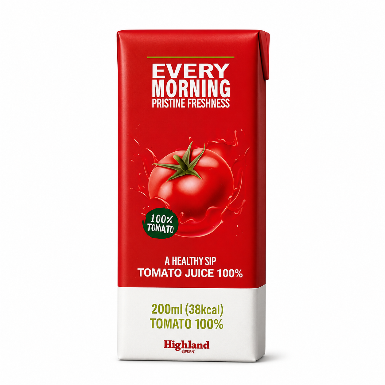 하이랜드 프레쉬 100% 착즙 토마토 주스 200ml (72개)