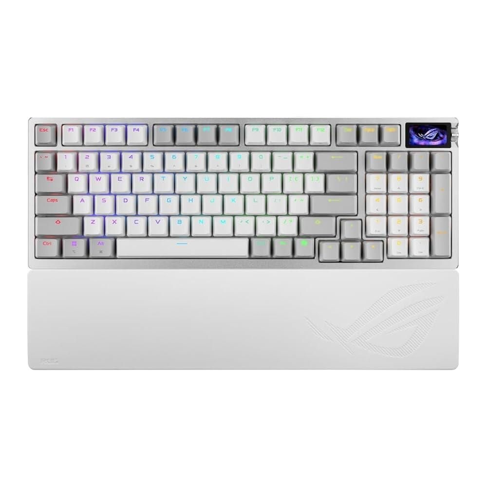 [해외] ASUS ROG Azoth 익스트림 무선 기계식 게이밍 키보드 - 75% TKL, NX 스노우 선형 스위치, PBT 키캡, 알루미늄 섀시, 탄소 섬