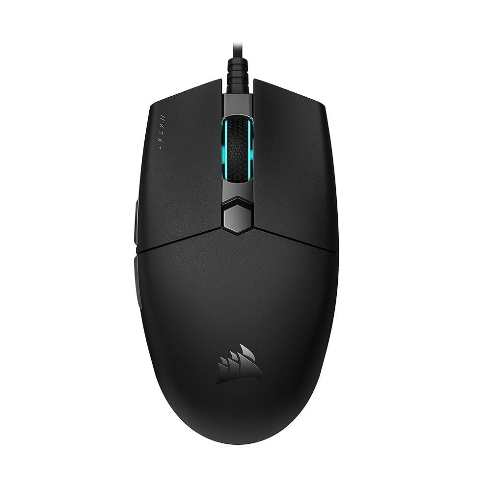 Corsair [해외] Corsair Katar Pro XT 초경량 게이밍 마우스 - 18k DPI PixArt 광학 센서 RGB 스크롤 휠 조명 6개의 프로그래밍 가능한 버튼