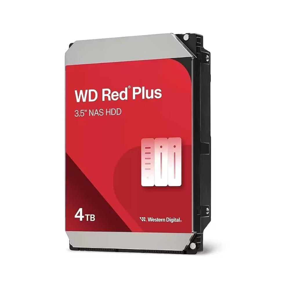 [해외] Western Digital 4TB WD 레드 Plus NAS 내장 하드 드라이브 HDD - 5400RPM, SATA 6Gb/s, CMR, 128MB 캐시, 3.5인치 WD40EFZZ