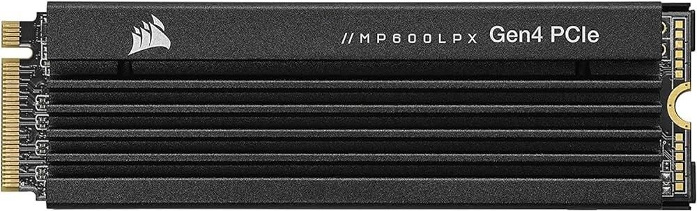 [해외] Corsair MP600 프로 LPX 2TB M.2 NVMe PCIe x4 Gen4 SSD PS5 최적화 블랙