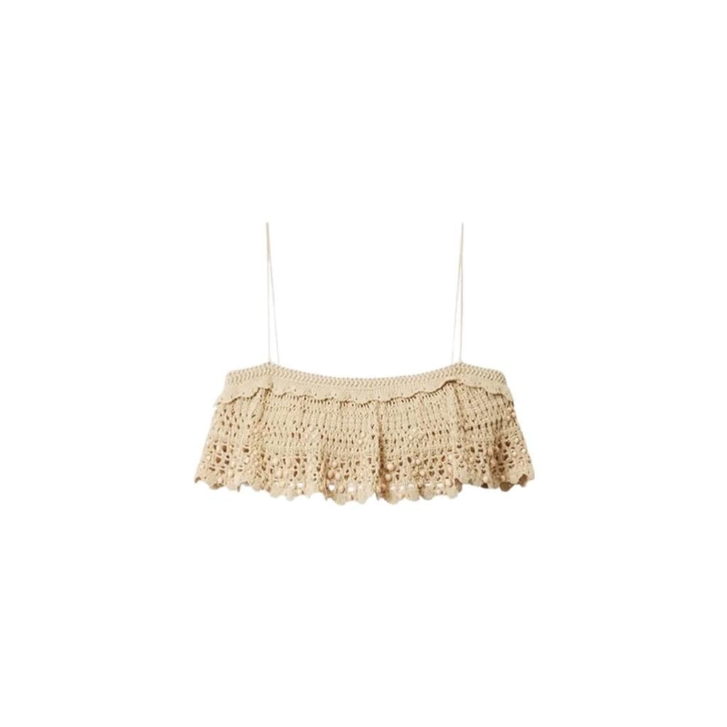 [해외] 이자벨마랑 26SS 이자벨마랑 베이지 crochet Oraviel crop 탑 PU0887FAD2L04I90DT TP576267198