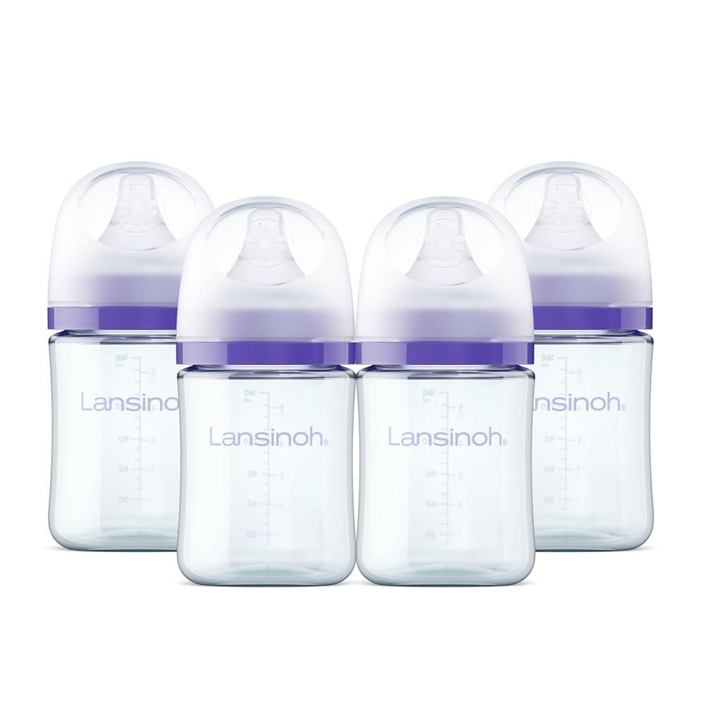 란시노 유리젖병 160ml & 젖꼭지 S 4세트
