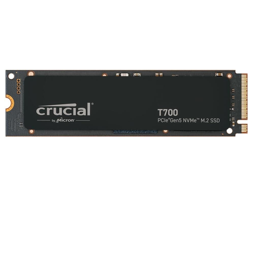 [해외] Crucial T700 1TB SSD, 방열판, PCIe Gen5 NVMe 최대 11,700MB/s, TLC NAND, 인텔 및 Ryzen 호환, 게이밍 고속 스토리지, 솔리드 스테