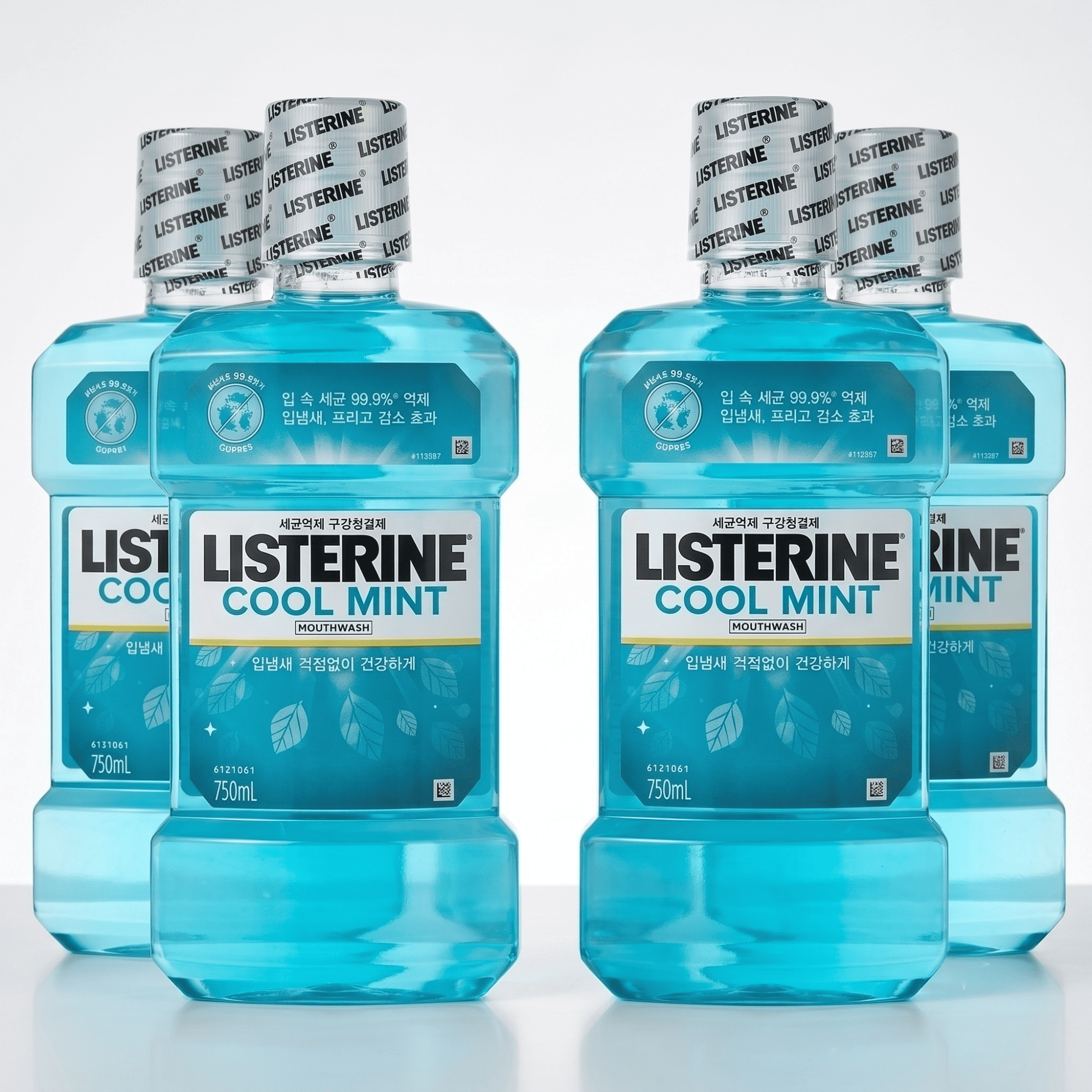 리스테린 쿨민트 750mL 4개 + 리스테린 쿨민트 100ml 3개 증정