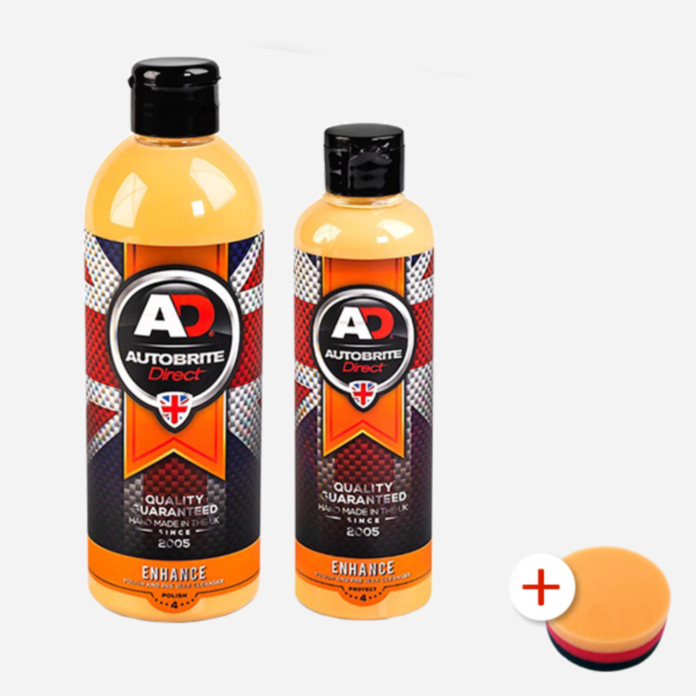 AD 오토브라이트 페인트클렌져 인핸스 250ml/500ml+저먼패드 물때제거