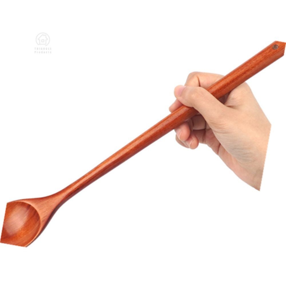 세모소협력사 세모소 커피믹싱수저 긴막숟가락 위생손잡이 갈 참나무 낮은전도율 33CM 1개