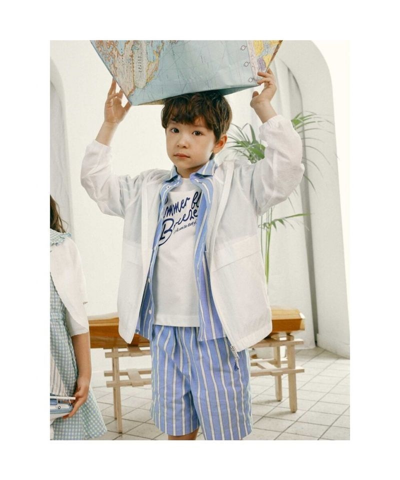 BEANPOLE KIDS <매장정품> 빈폴 키즈 BEANPOLE KIDS 스트라이프 팬츠 스카이 블루 (BI5425U03Q) BI5425U03Q 386249