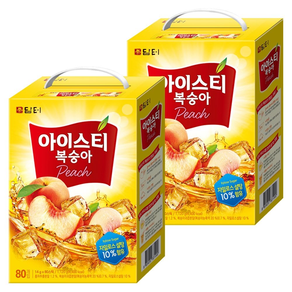 [오늘출발] 담터 아이스티 복숭아 80T+80T (총 160T)