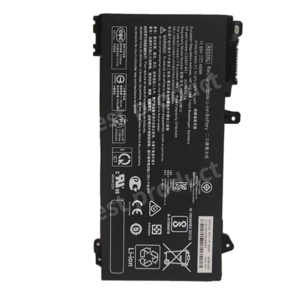 [해외] HP 프로북 노트북 호환 배터리 RE03XL 445R 455R 430 440 450 G6 G7
