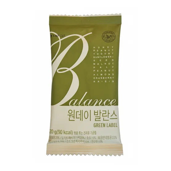 산과들에 원데이 발란스 그린라벨 100낱봉(박스x)