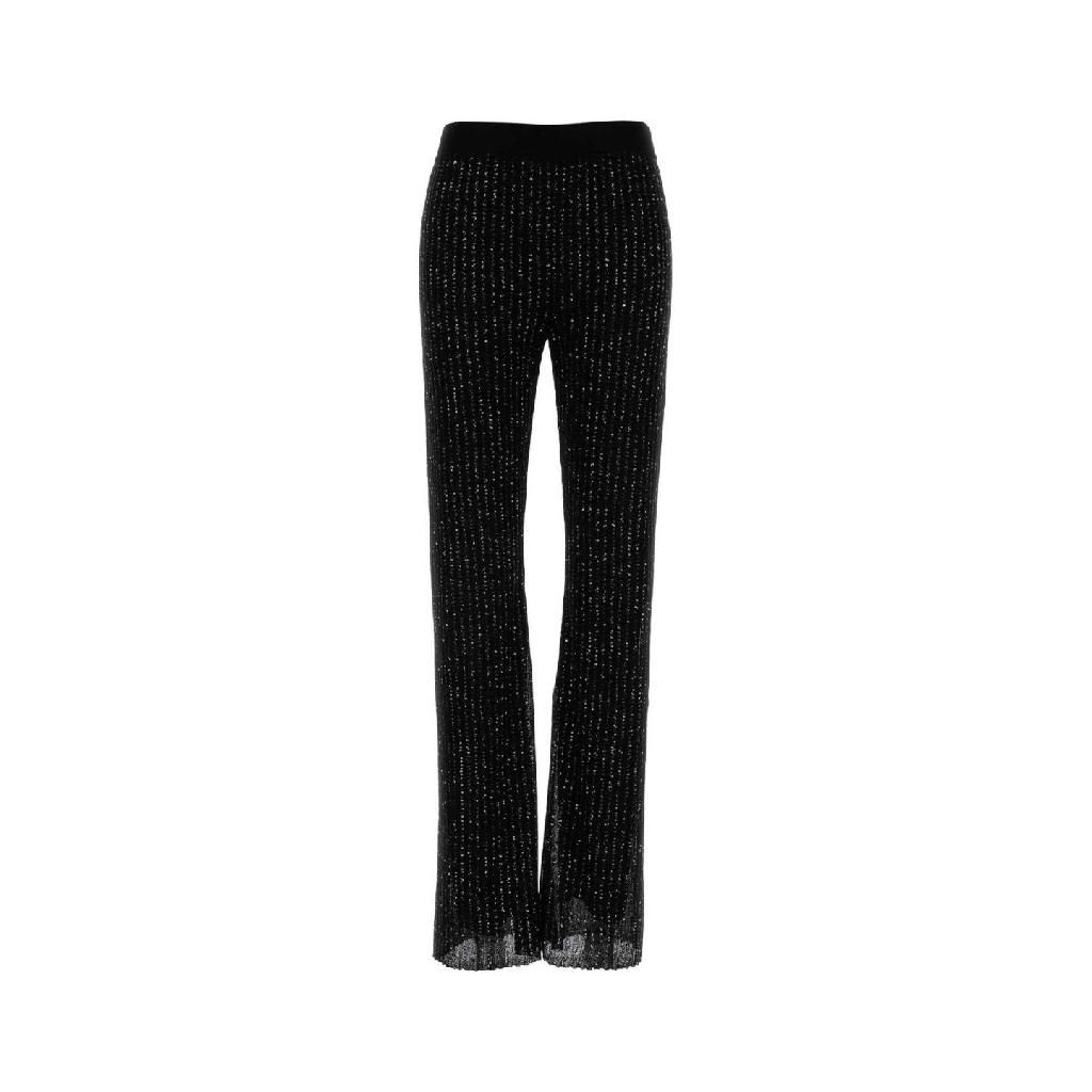 [해외] 미쏘니 DS26SI08BK01GH S91RX Black viscose blend pant