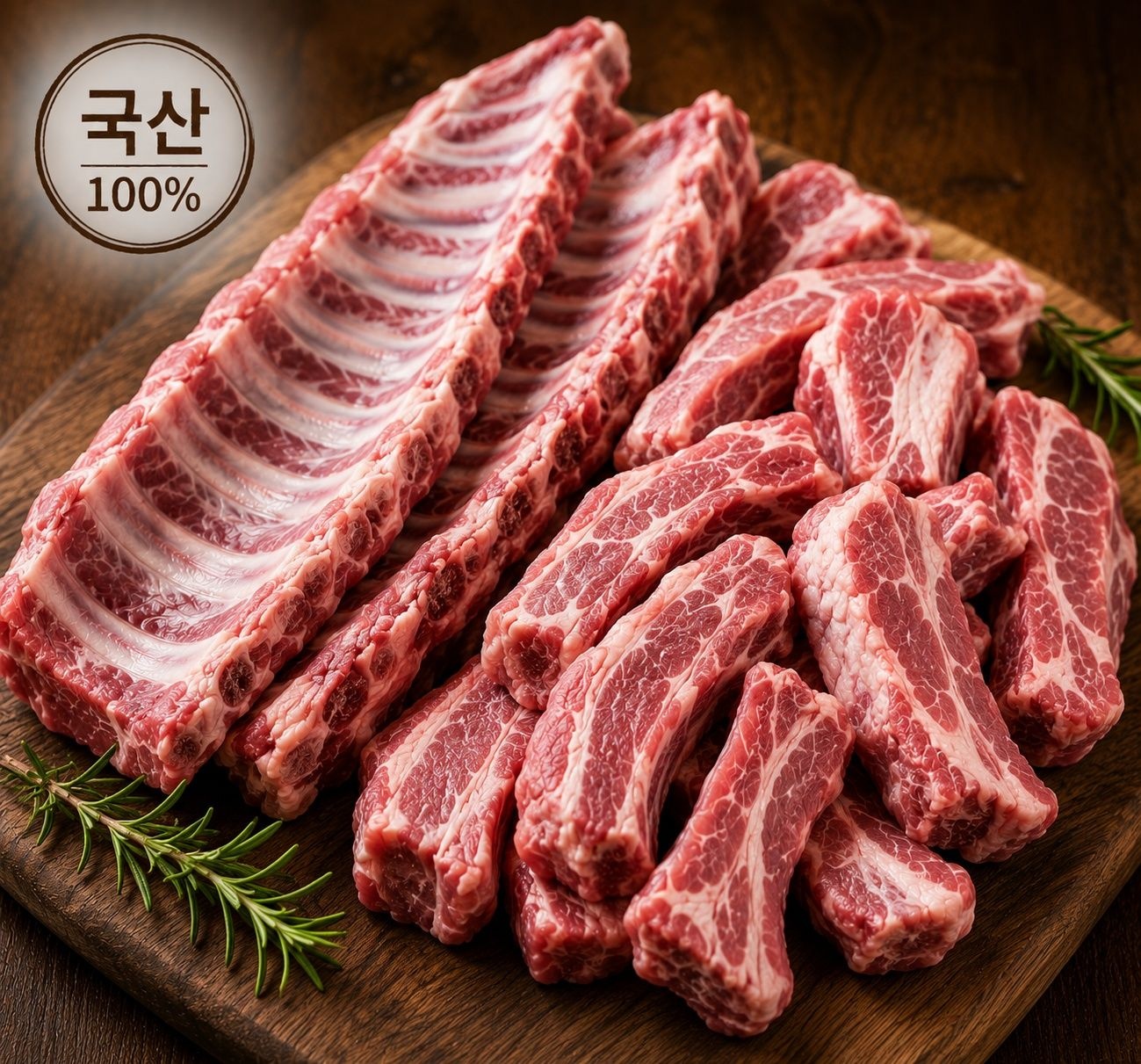 [농할 국내산][계양산][우가돈] 한돈 등갈비 1kg