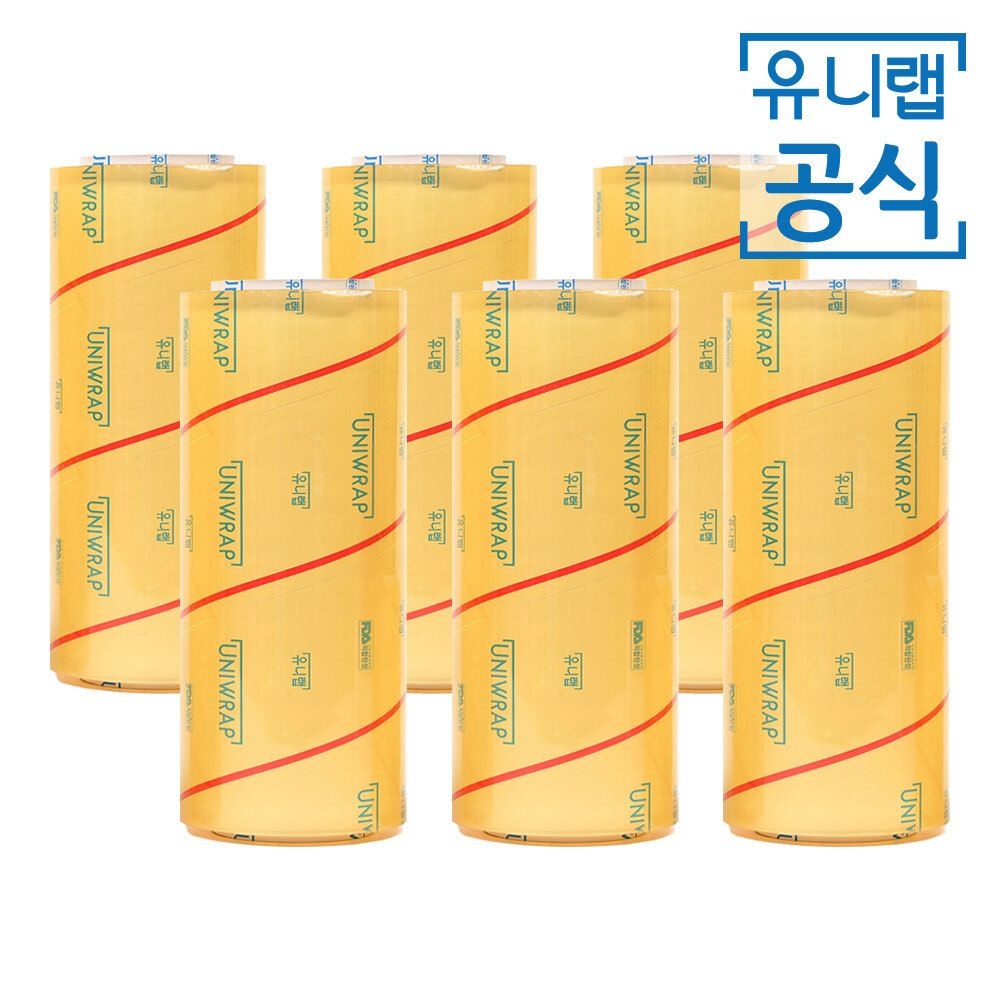 유니랩 테이팩스 유니랩 대용량 영업용랩 업소용랩 30cm 500M X 6개