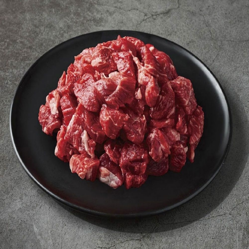 고급 1등급한우 국거리 300G X5팩 소고기 소고기장조림 장조림용소고기 한우국거리 소고기국