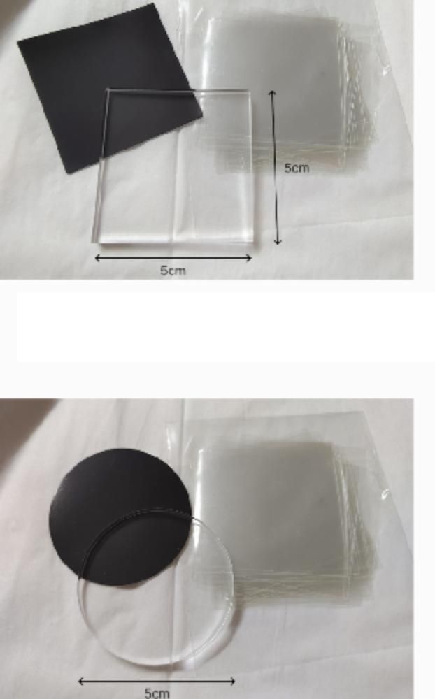 아크릴 마그넷 만들기 냉장고 자석 투명 포토 액자 DIY 키트 10개입