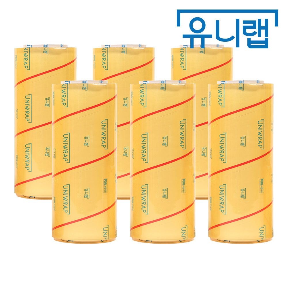 유니랩 테이팩스 유니랩 대용량 영업용랩 업소용랩 30cm 500M X 6개