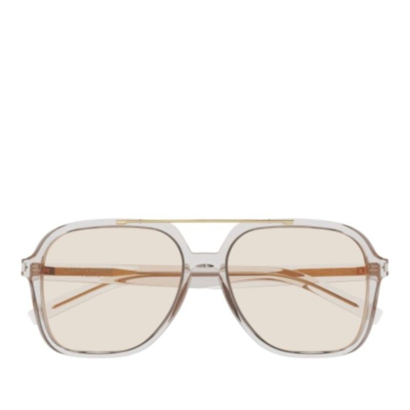 SAINT LAURENT 생로랑 오버사이즈 스퀘어 에비에이터 선글라스 SL 545 002 BEIGE BEIGE Y