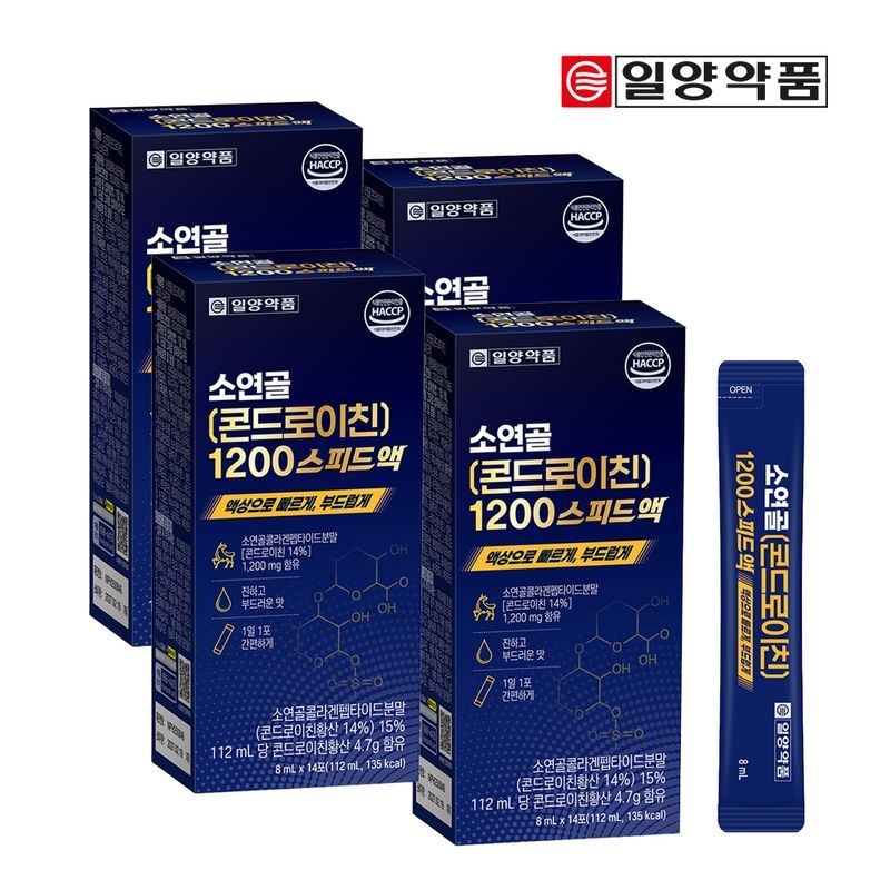 일양약품 일양 소연골 콘드로이친1200스피드액 14일분x4박스