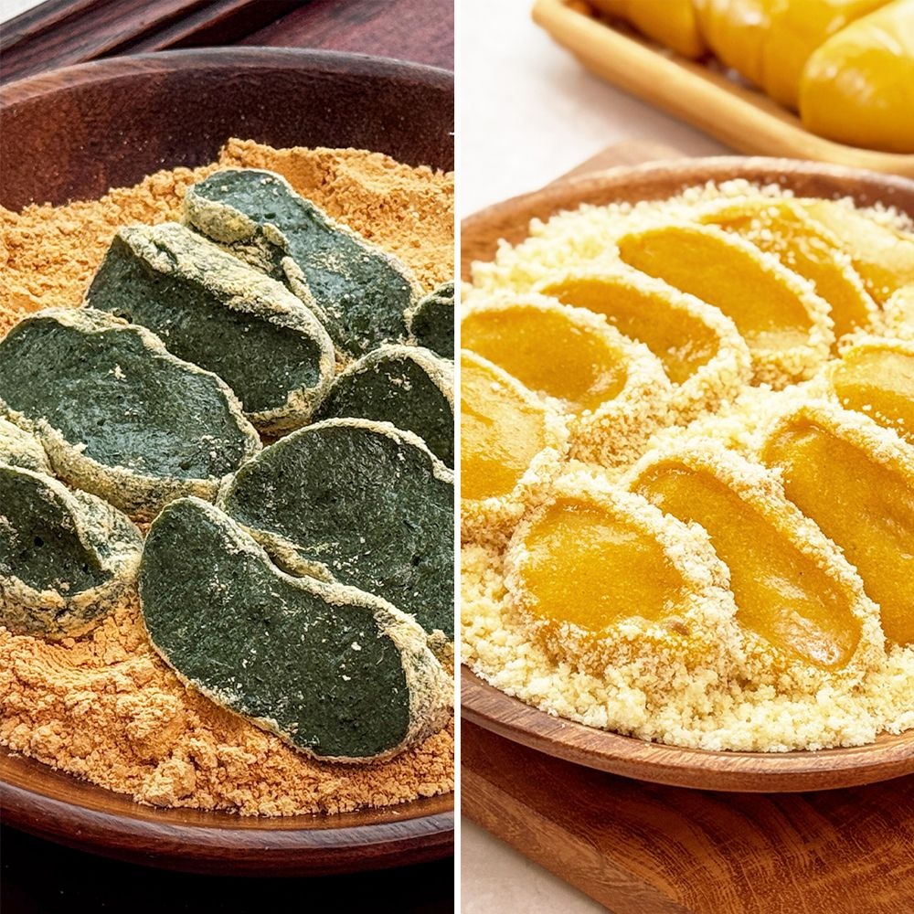 40년전통 명물 물방울 쑥/단호박인절미1kg+콩고물증정