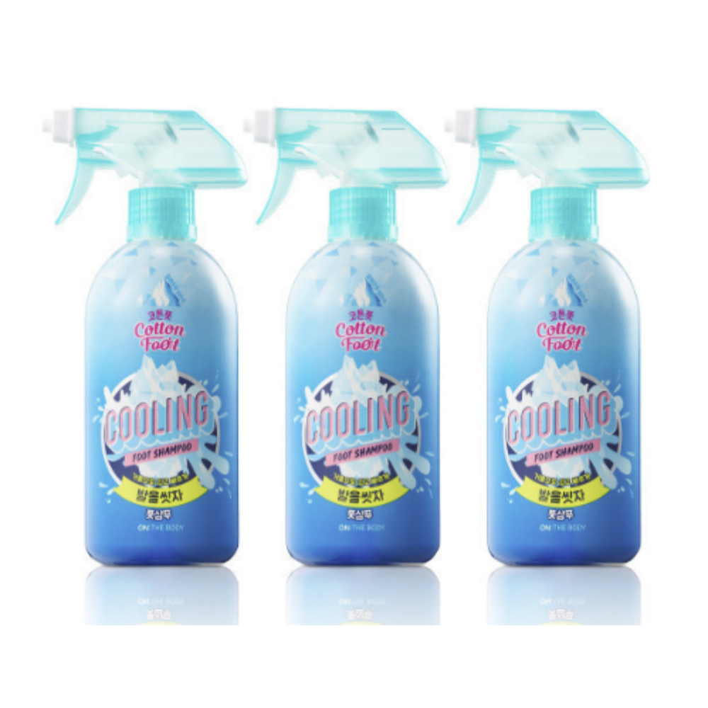 온더바디 발을씻자 코튼 풋샴푸 쿨링 알래스카 빙수 510ml 3개