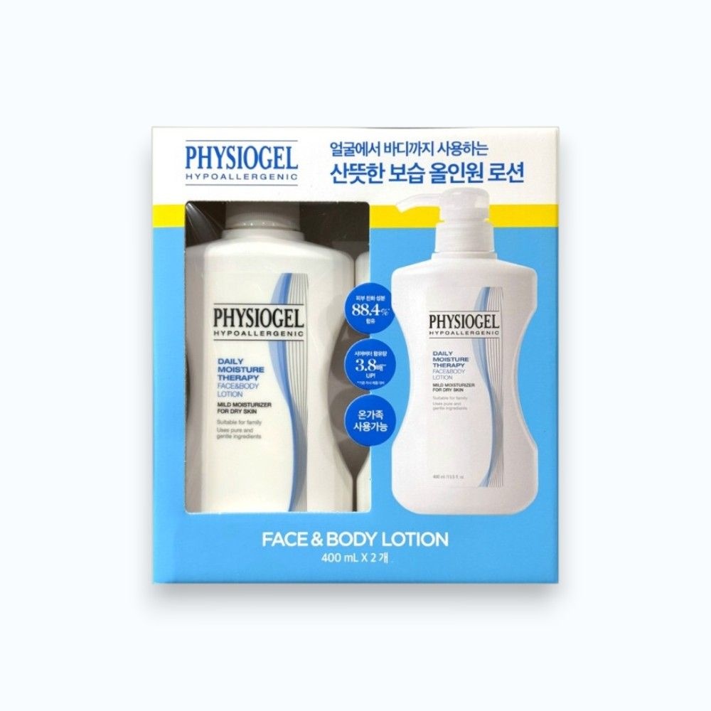 피지오겔 DMT 페이스 앤 바디로션 400ml 2개 고보습 대용량 저자극 코스트코
