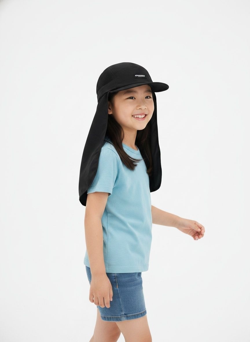 디스커버리 키즈 캠프캡 자외선차단모자 큰모자 깊은모자 모자 러닝모자 썬캡 버킷햇 골프모자 등산모자 볼
